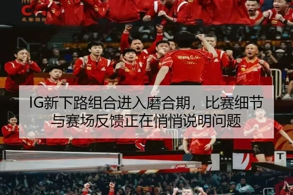 IG新下路组合进入磨合期，比赛细节与赛场反馈正在悄悄说明问题
